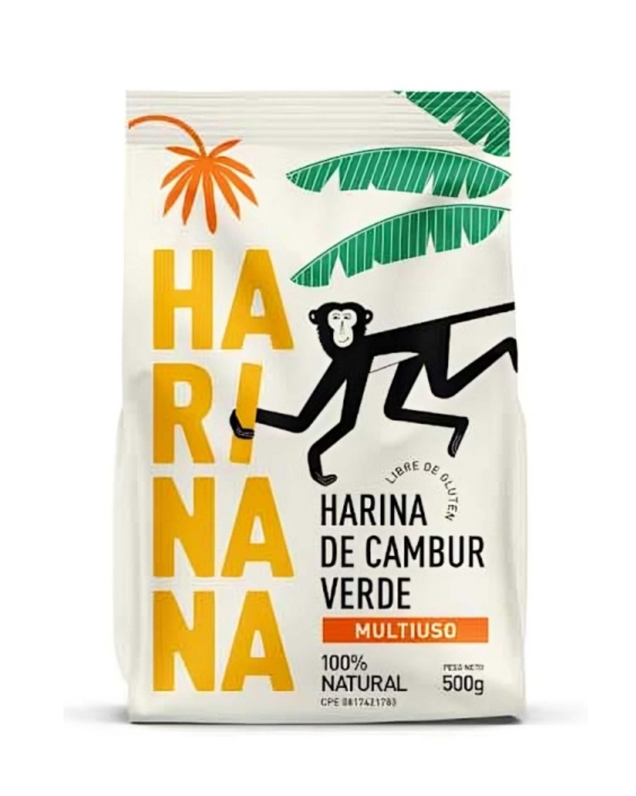 HARINA DE CAMBUR VERDE 500GR HARINANA DA