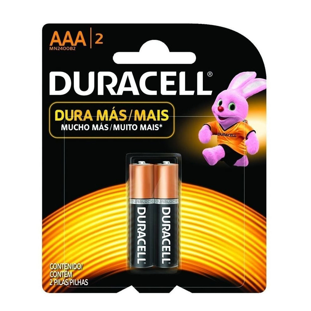 2UND BATERIAS AAA DURACEL ALCALINAS
