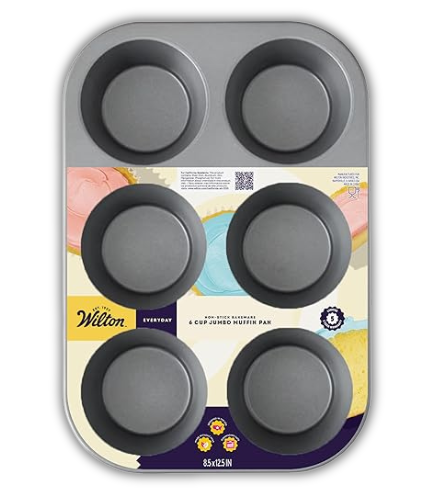 MOLDE JUMBO MUFFIN 6 CAVIDADES WILTON