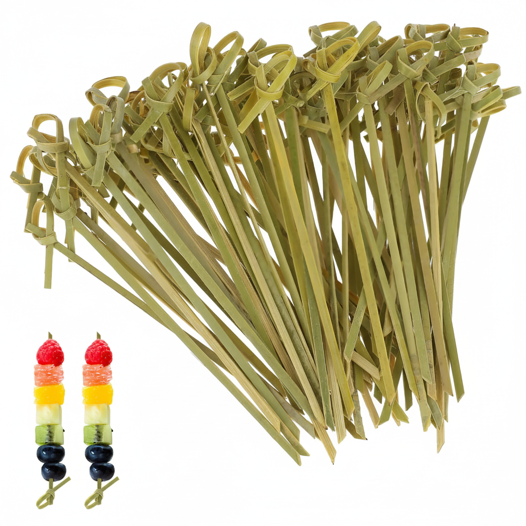 SET DE 100 PALILLO DE BAMBU 12CM
