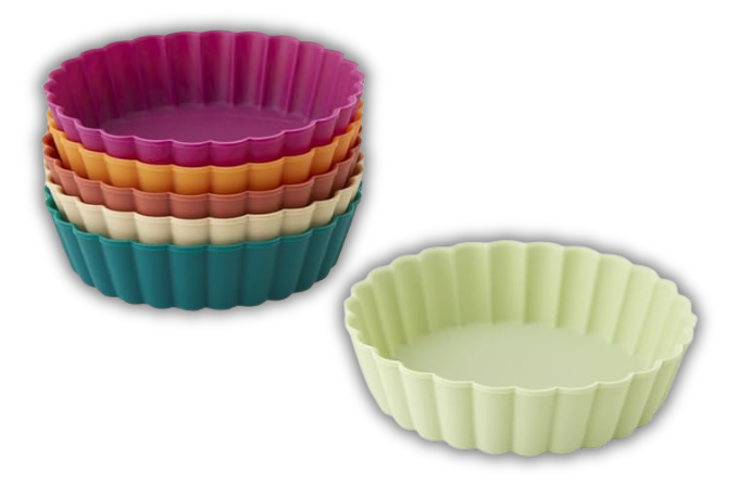 MOLDE DE MINI TARTALETA SILICON 6 UND  WILTON