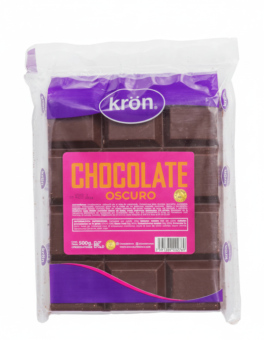 KRON 500GR GOTAS CHOCOLATE BITTER