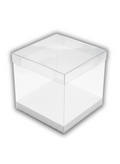CAJA ACETATO 20X20X9CM BASE BLANCA DA