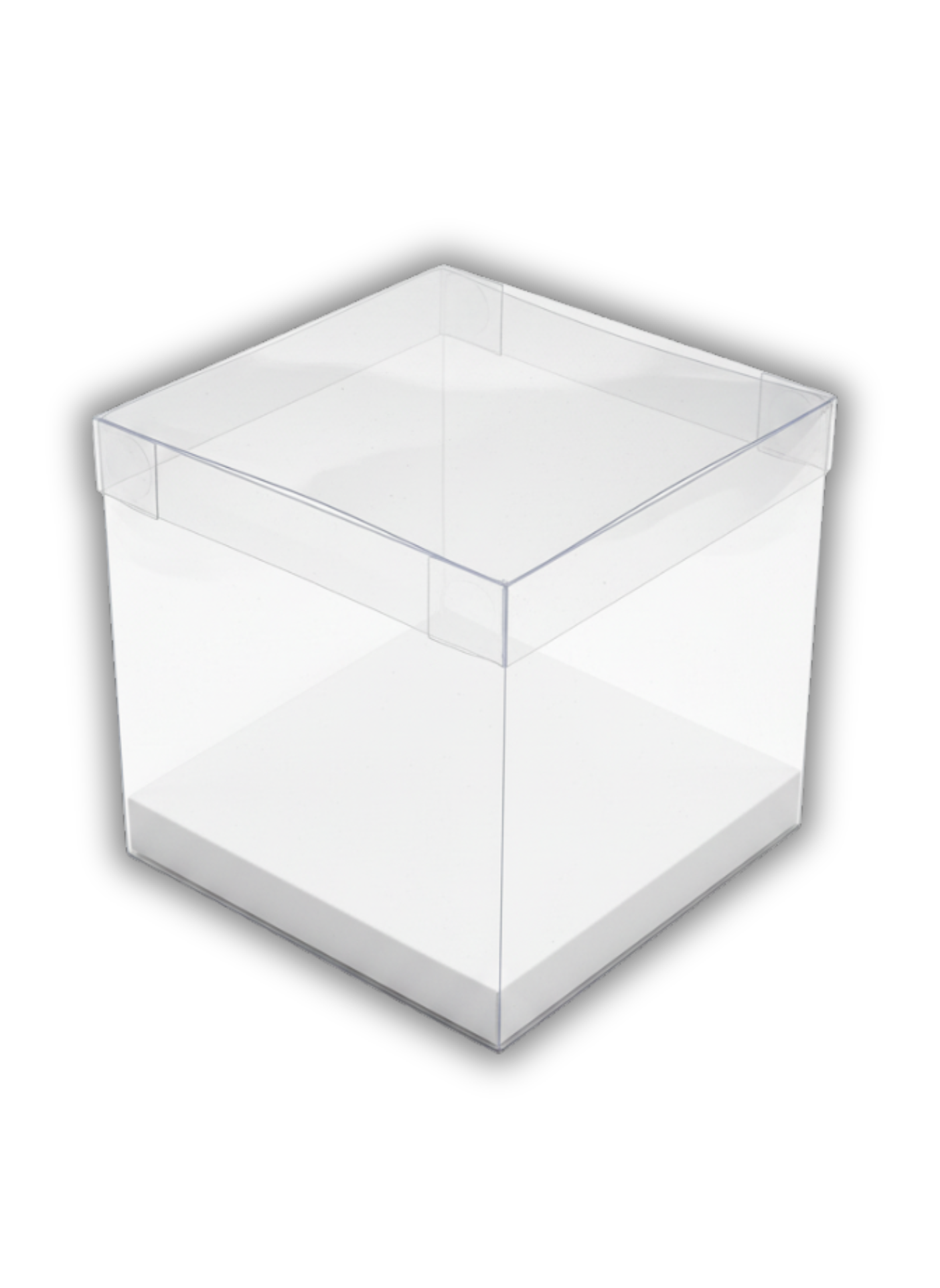 CAJA ACETATO 16X16X9CM BASE BLANCA DA