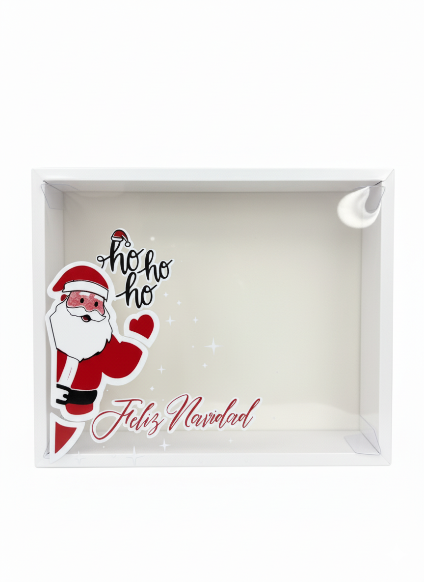 CAJA PARA DESAYUNO NAVIDAD ROJA 24.5X19X9.5CM DA