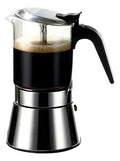 CAFETERA DE VIDRIO 6 TAZAS MOKA POT