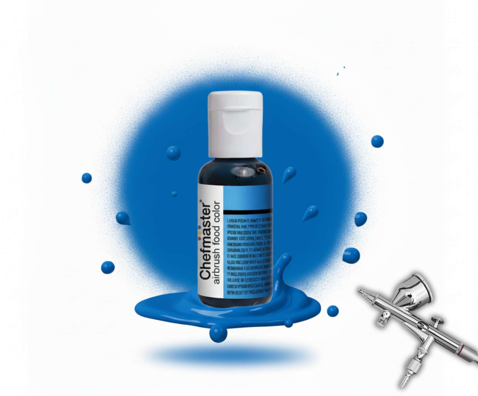COLORANTE AEROGRAFO HAWAIIAN BLUE/AZUL CLARO 18GR CHEFMASTER