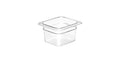 BANDEJA 27X17CM C/TAPA CAMBRO TRANSPARENTE