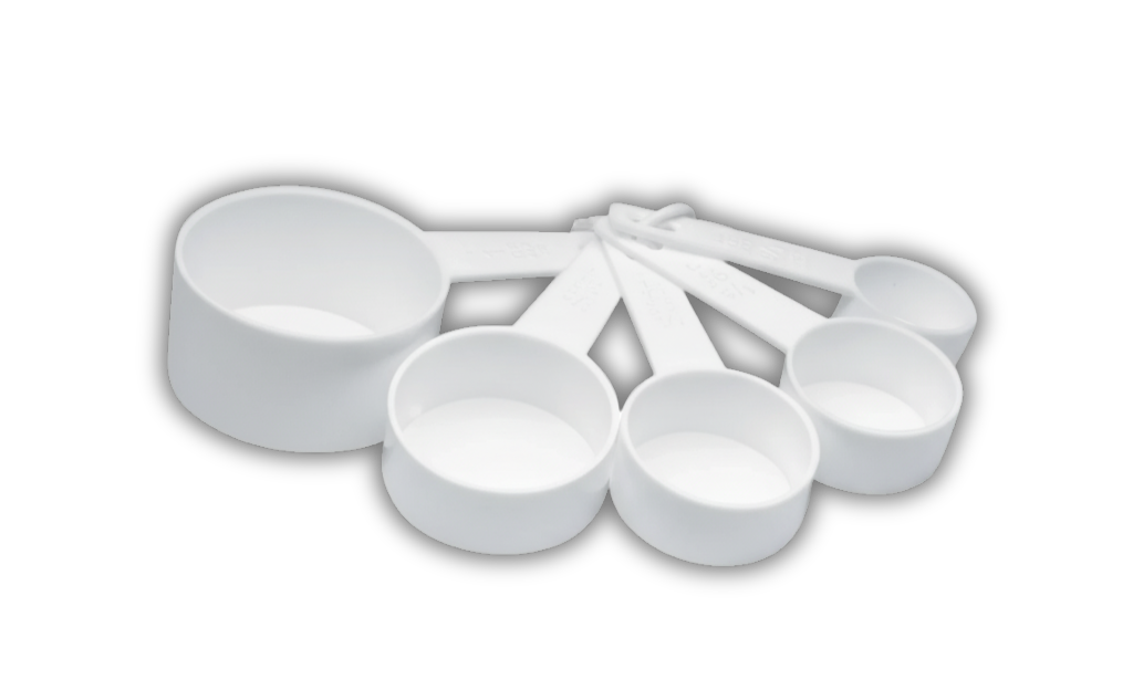 TAZAS MEDIDORAS PASTICAS 5PZ PRESS
