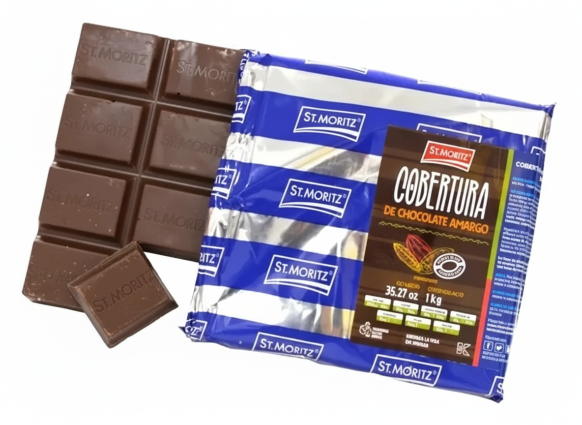 MAKONNELLI 1KG TABLETA COBERTURA BITTER 55% CACAO
