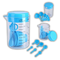 SET DE VASO,CUCHARA Y TAZA MEDIDORA AEC