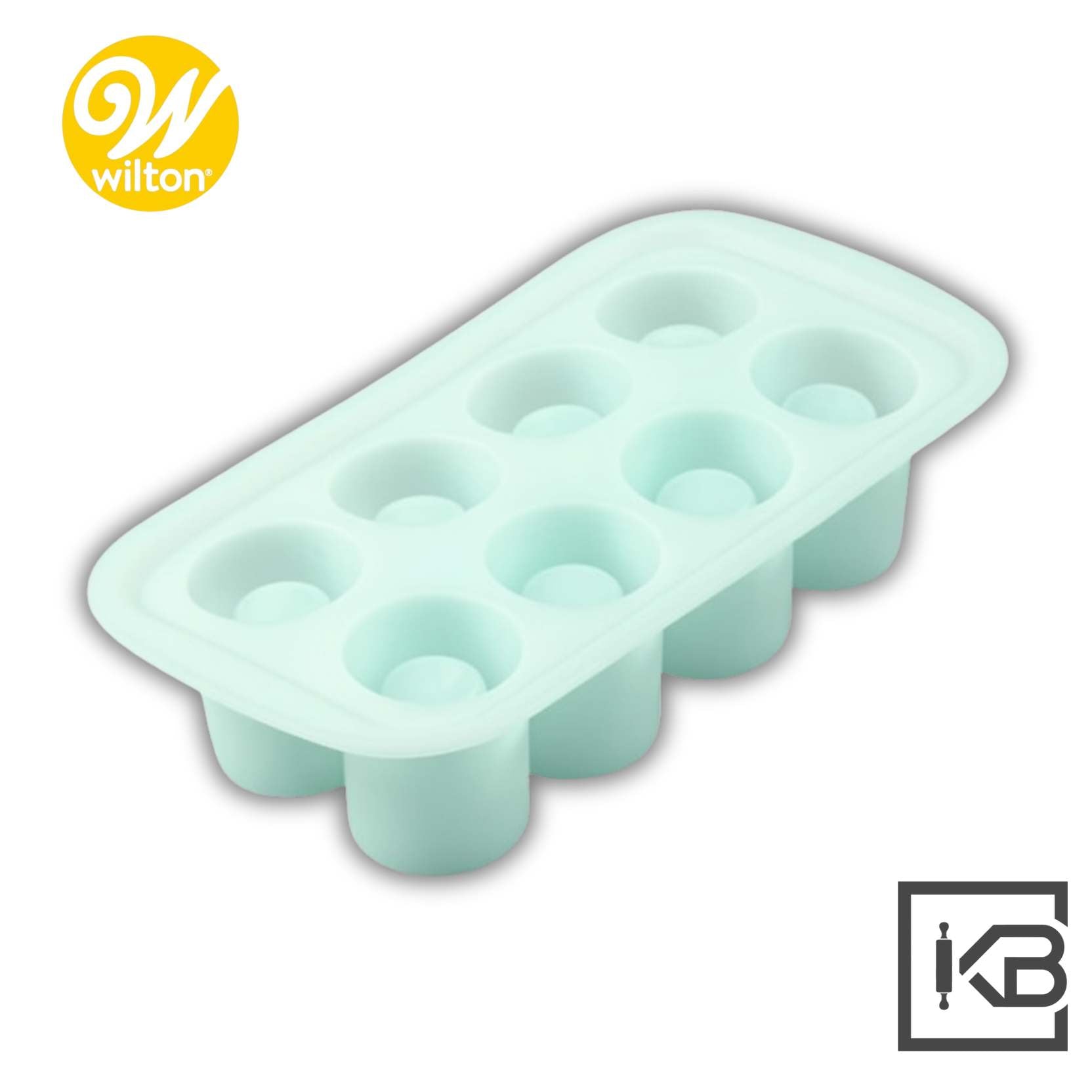 MOLDE DE SILICON CORAZON 8 CAVIDADES BLANCO