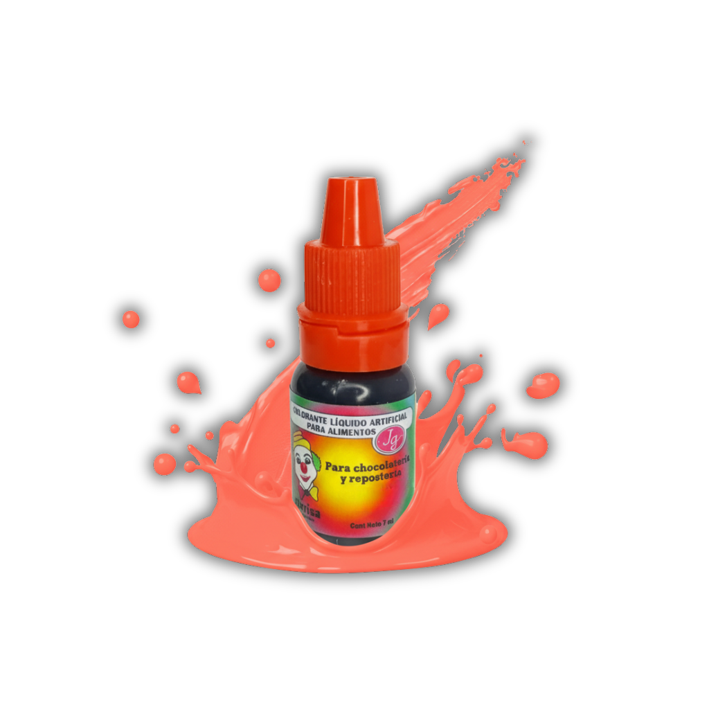 COLORANTE LIQUIDO SALMON 7ML PAYASITO