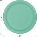 25UND PLATOS DE CARTON DESECHABLES VERDE MENTA