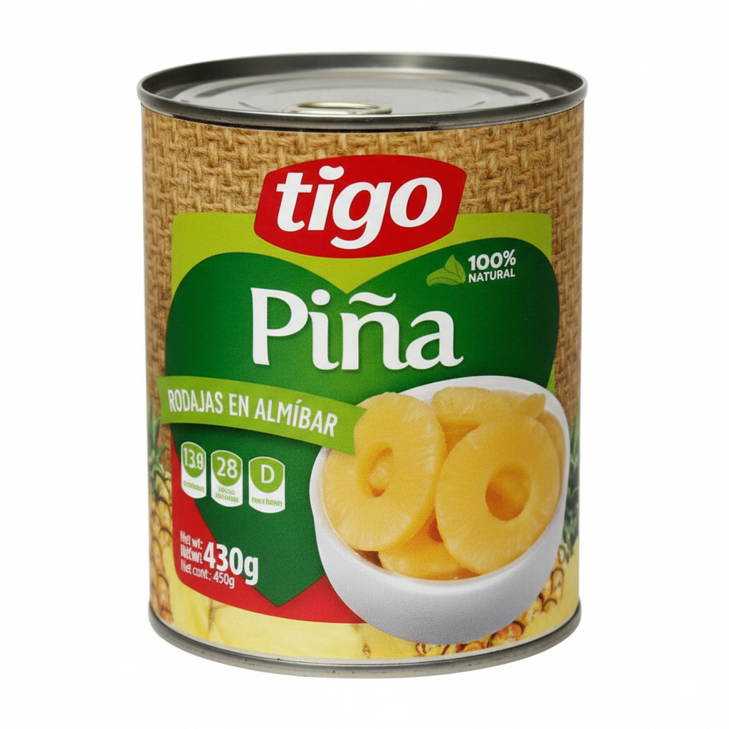 MELOCOTON EN ALMIBAR 850GR TIGO