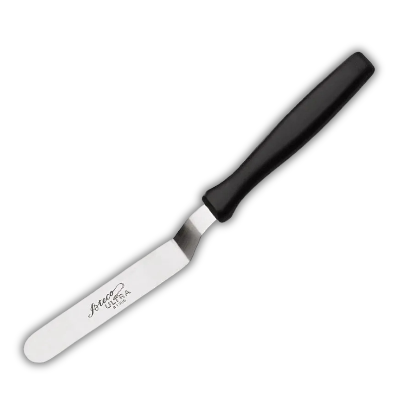 ESPATULA L MANGO NEGRO 16CM ATECO