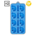 MOLDE DE SILICON UNICORNIO AZUL WILTON