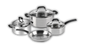BATERIA DE OLLAS 9 PIEZAS MAG ACERO INOXIDABLE MAGEFESA