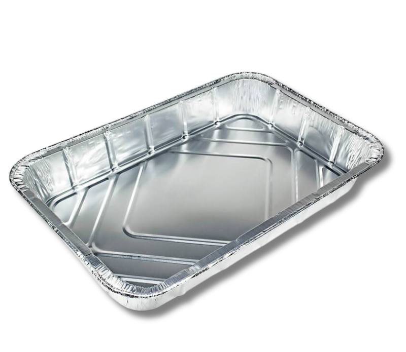 BANDEJA RECTANGULAR CHATA DE 6010 ALUMINIO 52X32.5X5CM