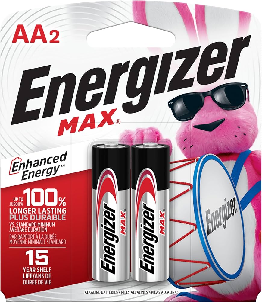 2UND BATERIAS AA  ALCALINAS ENERGIZER