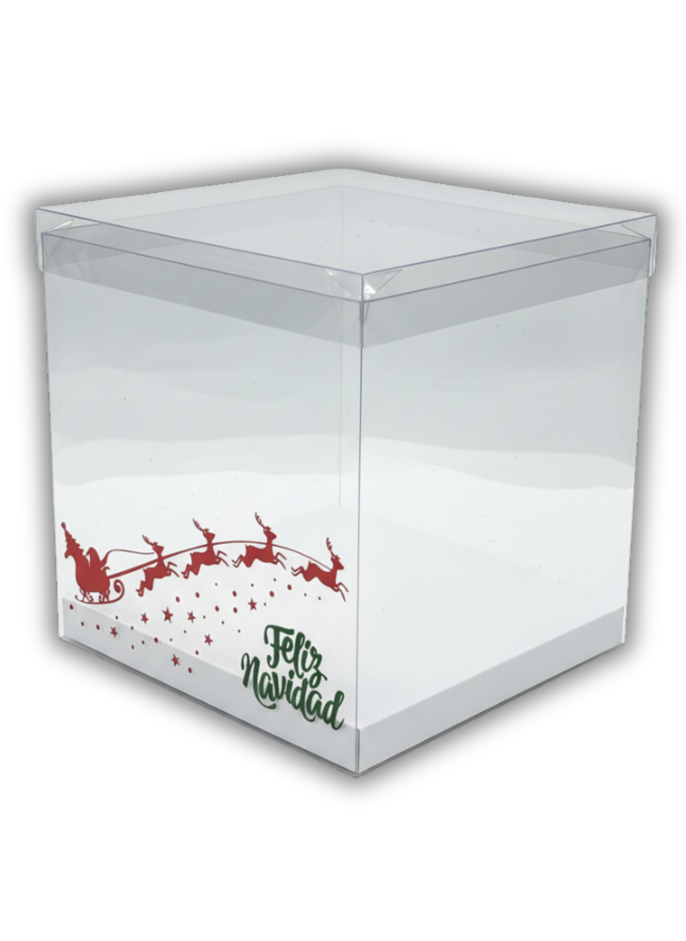 CAJA ACETATO NAVIDAD 15X15X15CM DA