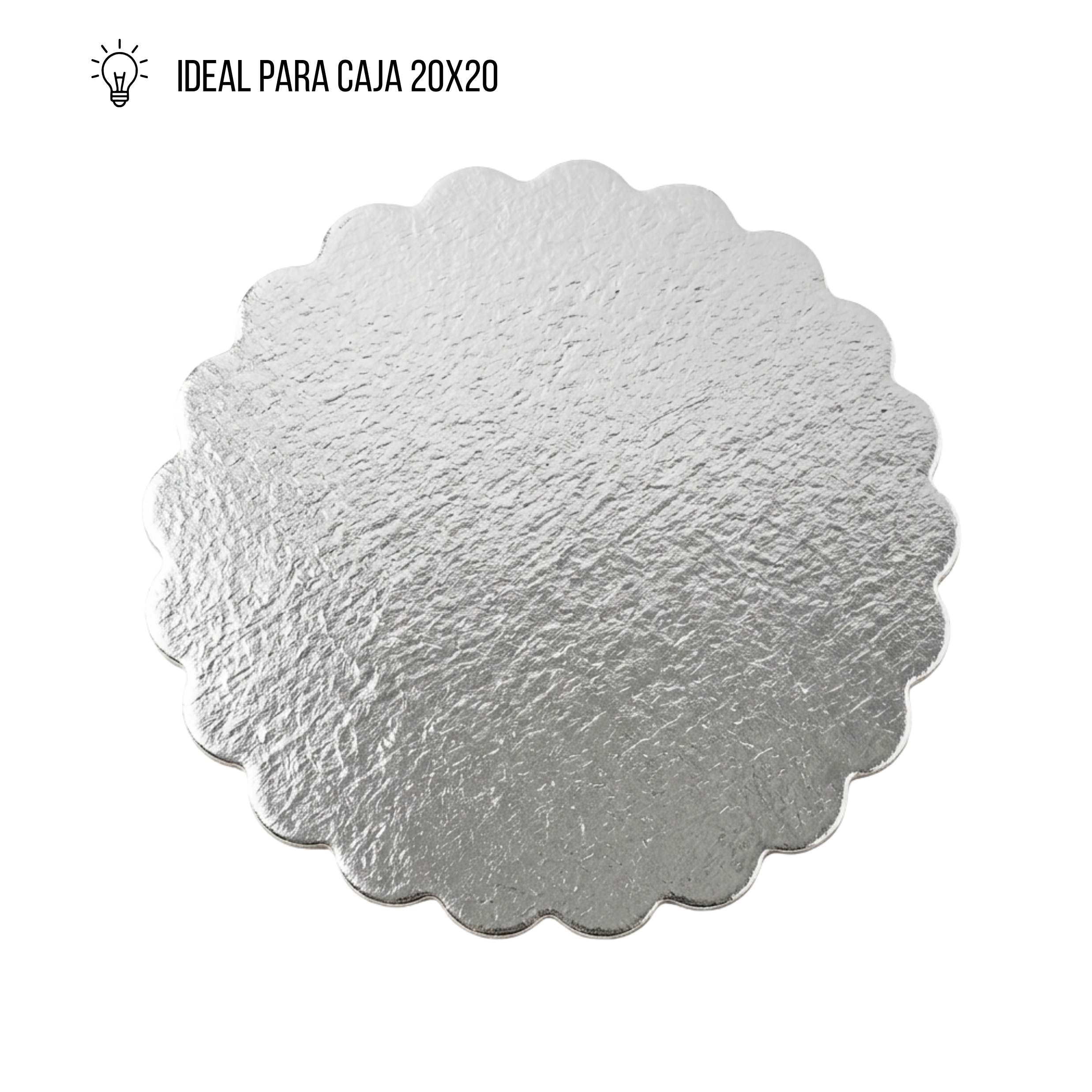 DISCO TROQUELEADO #8 PLATEADO