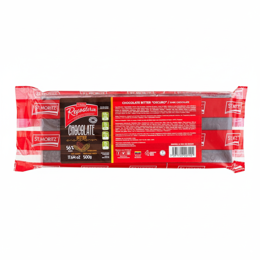 ST MORITZ 500GR TABLETA CHOCOLATE BITTER