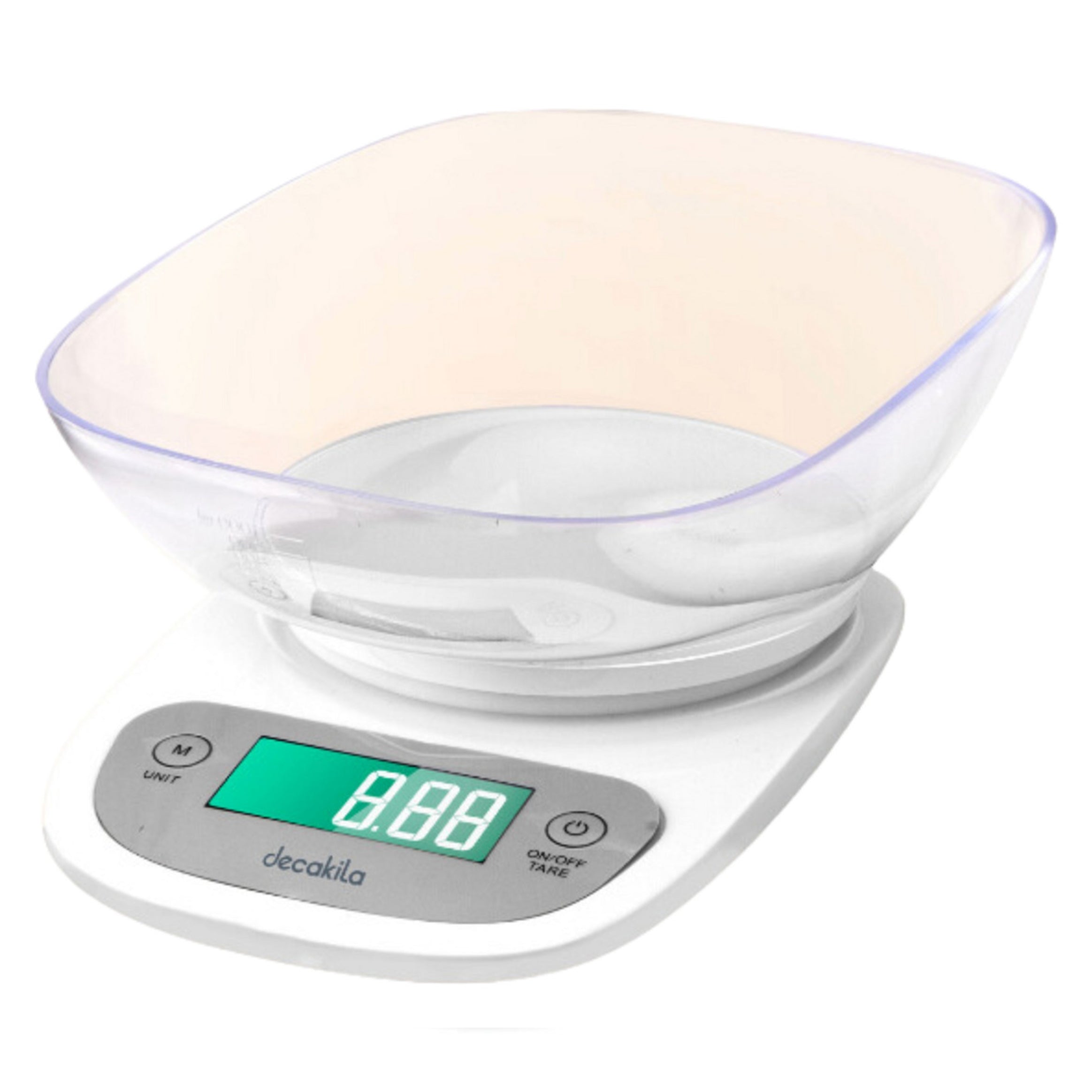 BALANZA DE COCINA C/BOWL 5KG RANGO 2-5000GR DECAKILA