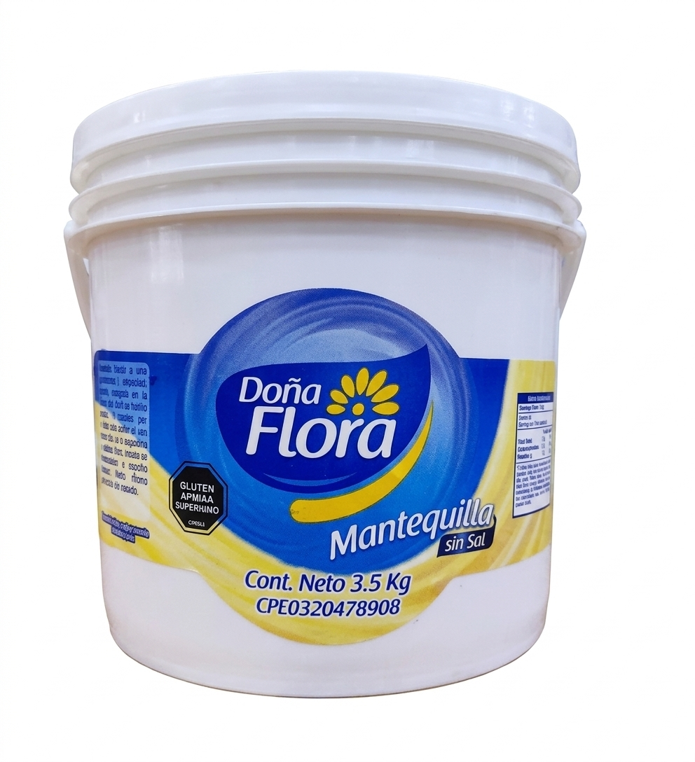 MANTEQUILLA SIN SAL 1KG DOÑA FLORA DA