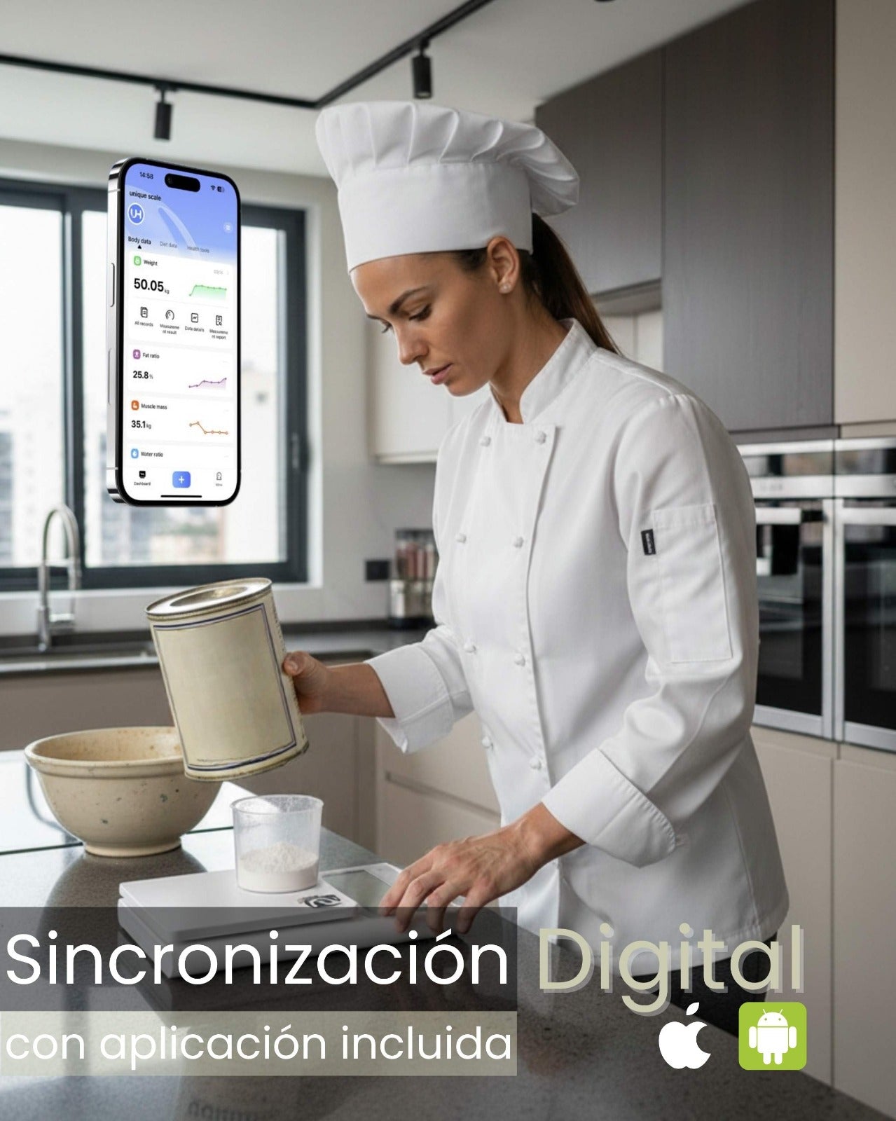Balanza multifuncional con ultra precisión 0.2G a 5KG Profoods   
