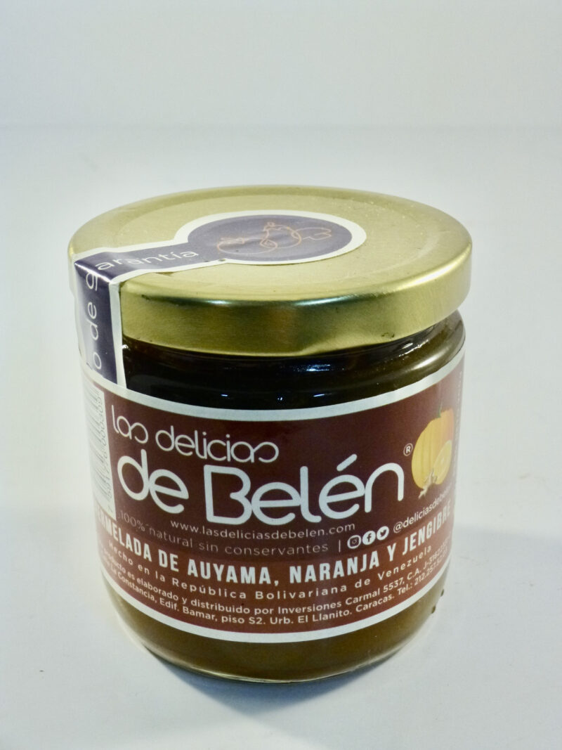 AUYAMA NARANJA JENGIBRE MERMELADA BELEN 250GR DA