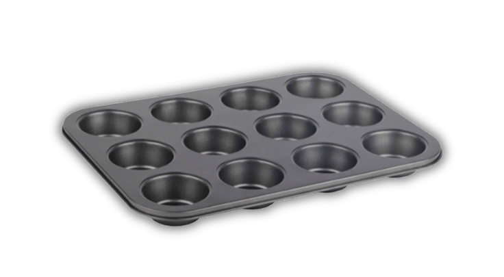 MOLDE 12 CUPCAKES PONQUE ALFAHOGAR ANTIADHERENTE