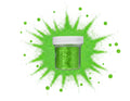 POLVO MATIZADOR VERDE NEON NACIONAL POTE PEQUEÑO