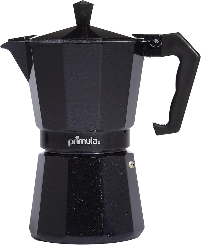 CAFETERA 9 TAZAS NEGRA DE ALUMINIO PRIMULA
