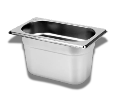 BANDEJA 1/9 ACERO INOXIDABLE ALTURA 10CM CONTIHOME