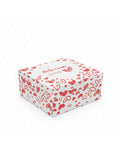 CAJA P/DULCE #3 CORAZONES ROJO 12.5X15X8CM UND