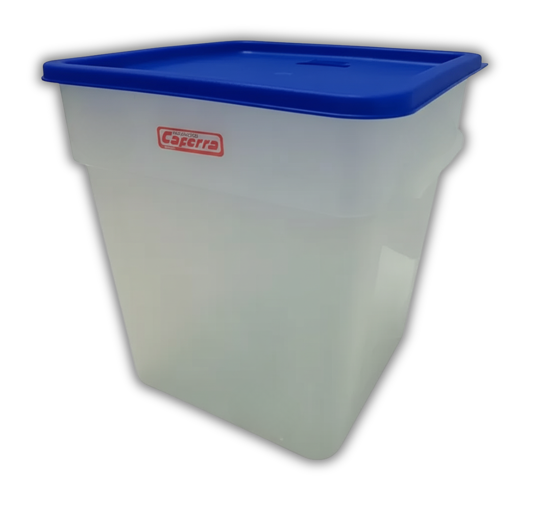 ENVASE TRANSPARENTE C/TAPA 18LT 28X32CM KFERRA