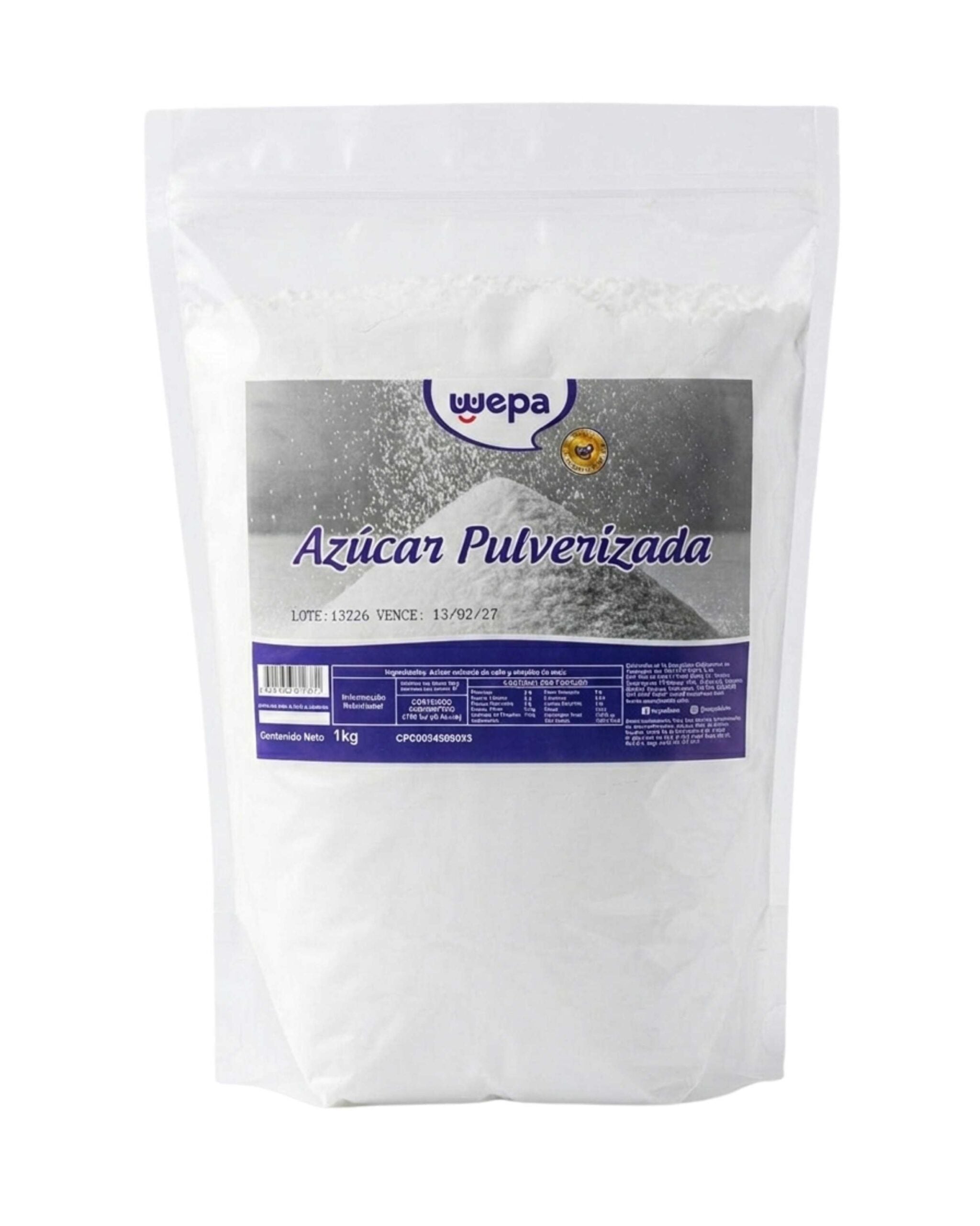 1KG AZUCAR PULVERIZADA PROFOODS DA