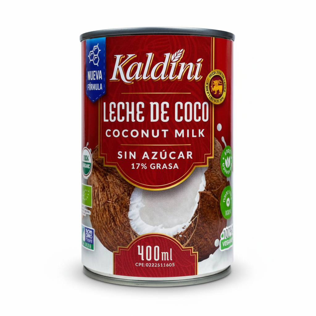 LECHE DE COCO 17% 400ML LATA KALDINI DA